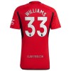 Camisola Manchester United Williams 33 Homen Equipamento 1ª 23/24